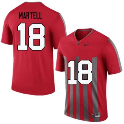 Men's Ohio State Buckeyes #18 Tate Martell Throwback Nike NCAA College Football Jersey Outlet FMK6044PG